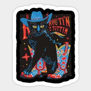 Cat Cowboy Feline Rodeo Sticker